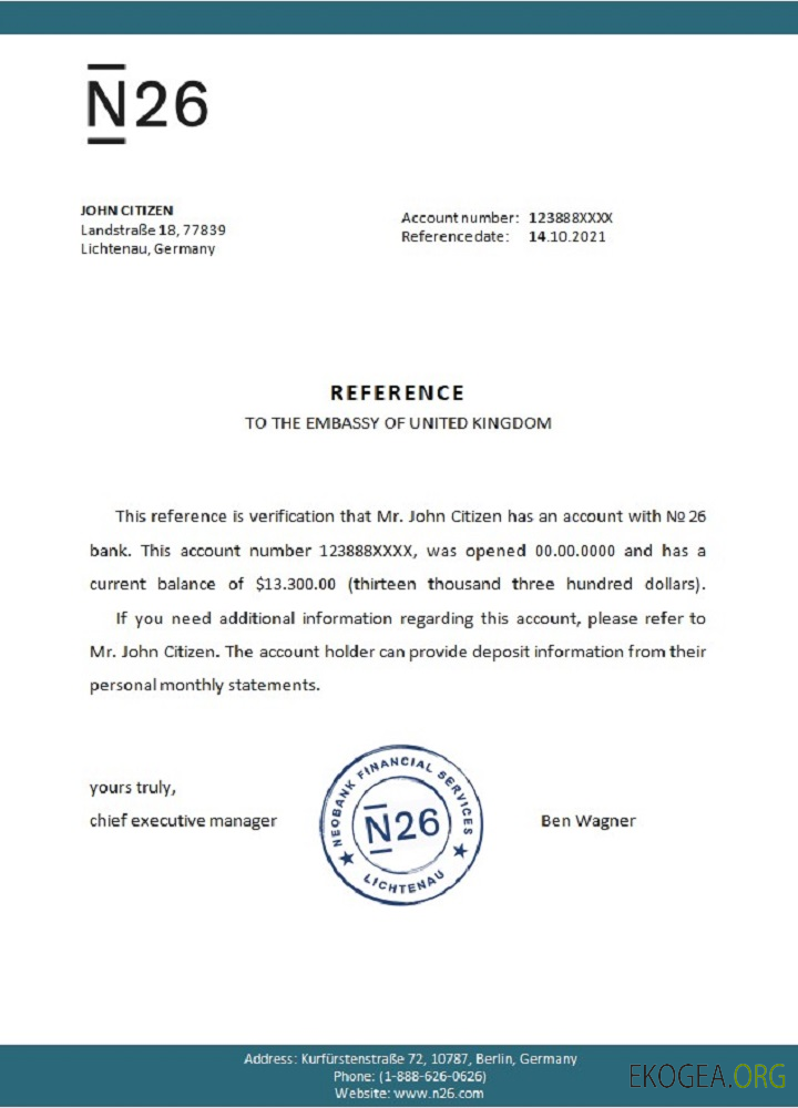 Allemagne , N26 , reference